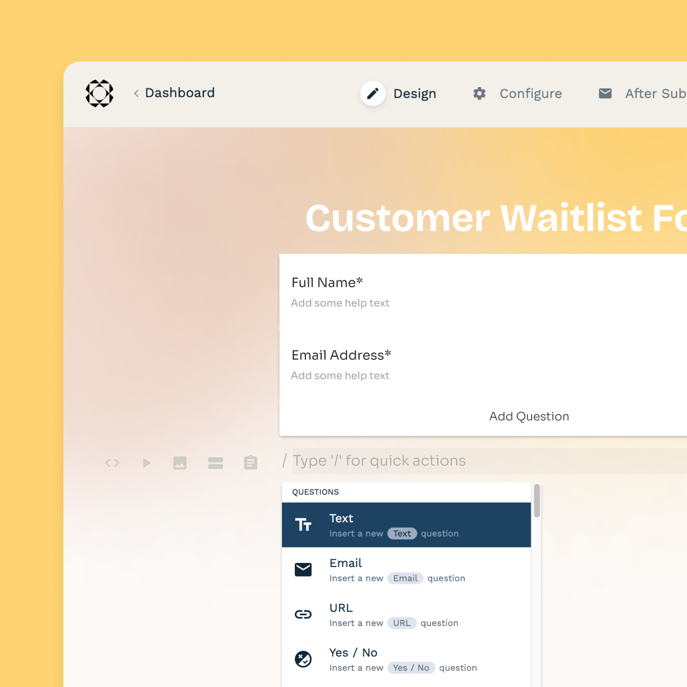 Online forms built with Paperform
